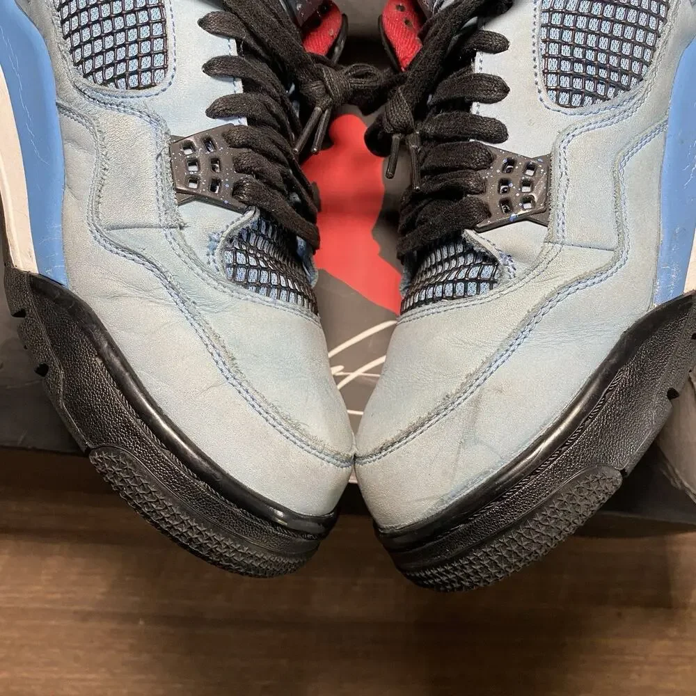 Men's Air Jordan 4 Retro Travis Scott Cactus Jack Blue Size 12 Shoe (308497-406)